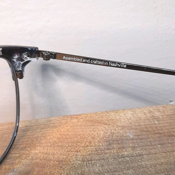 NEW Made in USA Eyeglass Frame, Rx'able, round metal glasses, 49-22-138 trendy - Picture 5 of 7